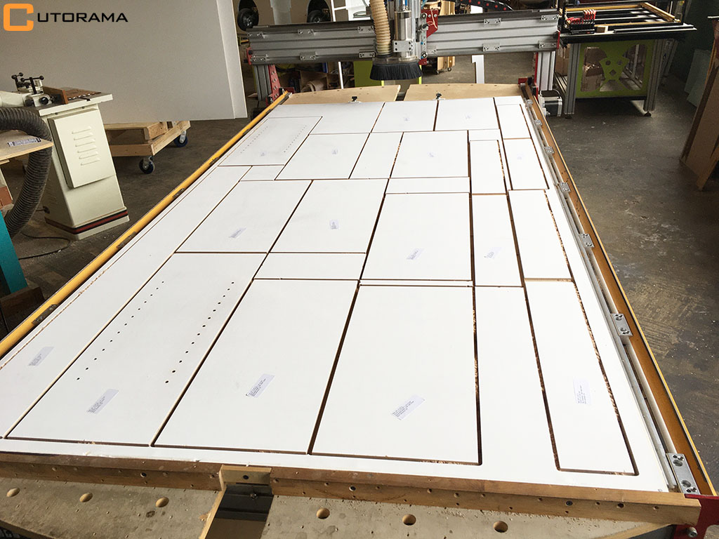 CNC Routing of Cabinet Box Panel Parts with Dados  in Roanke Virginia